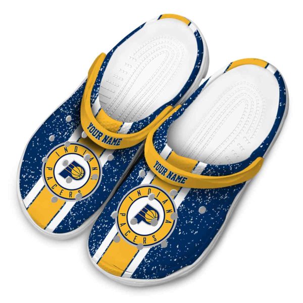 personalized indiana pacers vertical stripes clog latest model