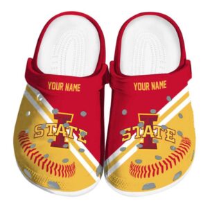 personalized iowa state cyclones baseball motif clog best selling