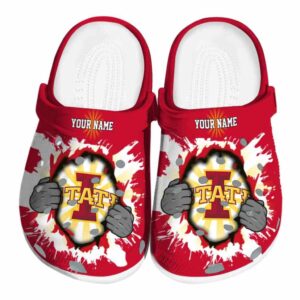 personalized iowa state cyclones gripping hand clog best selling