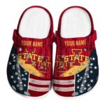 personalized iowa state cyclones star spangled side pattern clog best selling