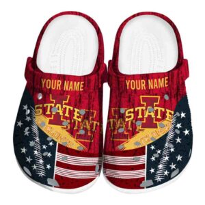 personalized iowa state cyclones star spangled side pattern clog best selling