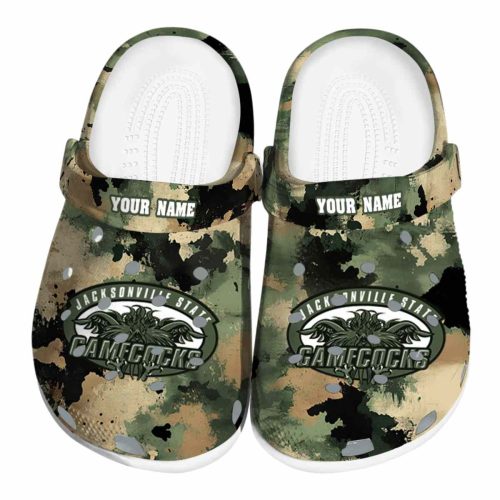 personalized jacksonville state gamecocks camouflage craze clog best selling
