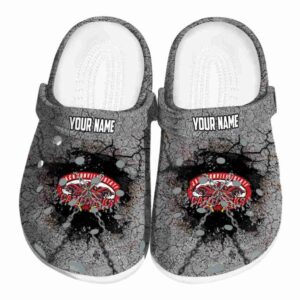 personalized jacksonville state gamecocks cracked ground texture clog best selling