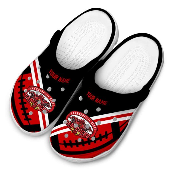 personalized jacksonville state gamecocks football motif clog latest model
