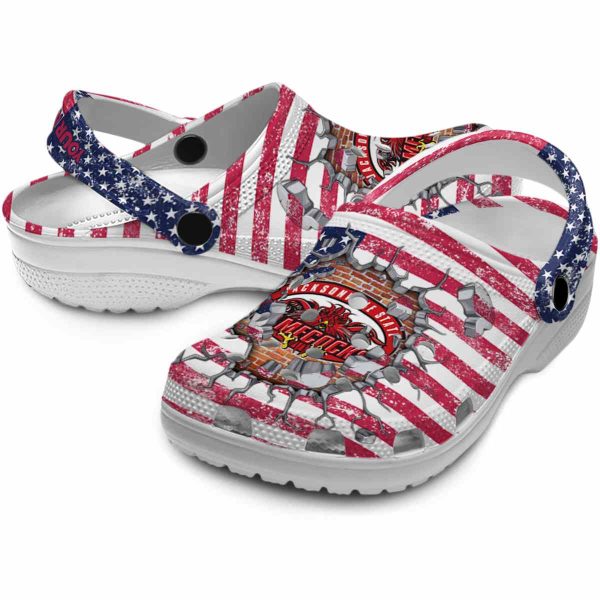 personalized jacksonville state gamecocks freedom splinter clog high quality