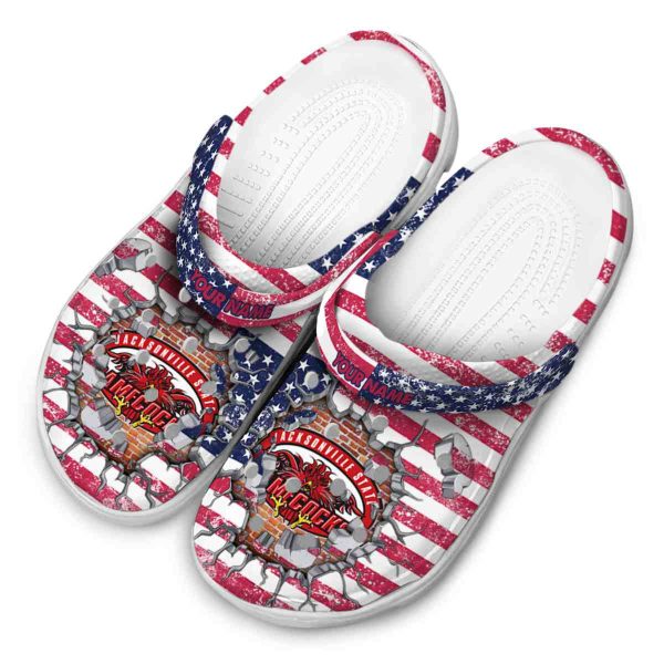 personalized jacksonville state gamecocks freedom splinter clog latest model
