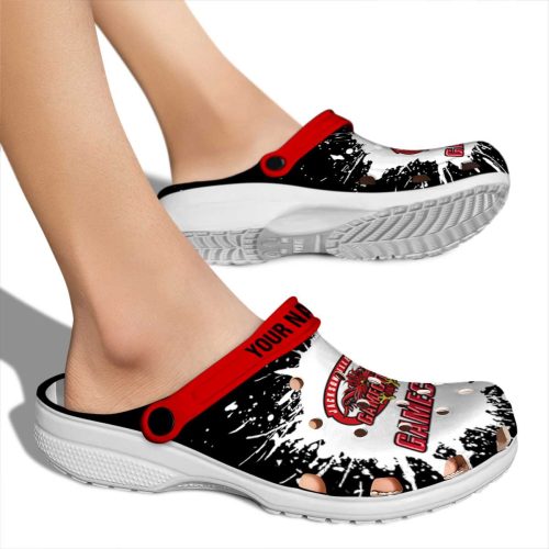 personalized jacksonville state gamecocks splash art clog fashion forward