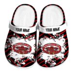 personalized jacksonville state gamecocks zigzag paint burst clog best selling