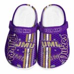 personalized james madison dukes contrasting stripes clog best selling