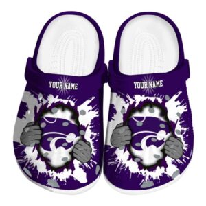 personalized kansas state wildcats gripping hand clog best selling