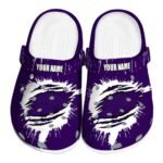 personalized kansas state wildcats splash motif background clog best selling