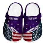 Personalized Kansas State Wildcats Star-Spangled Side Pattern Clog 1 personalized kansas state wildcats star spangled side pattern clog best selling