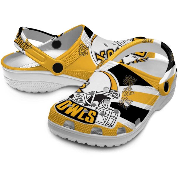 personalized kennesaw state owls football helmet clog high quality