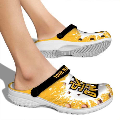 personalized kennesaw state owls splash art clog fashion forward
