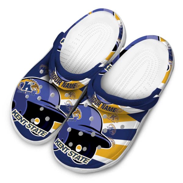 personalized kent state golden flashes baseball helmet clog latest model