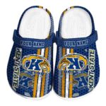 personalized kent state golden flashes contrasting stripes clog best selling
