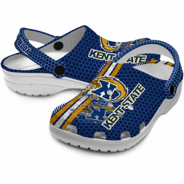 personalized kent state golden flashes contrasting stripes clog high quality