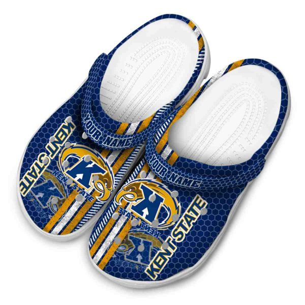 personalized kent state golden flashes contrasting stripes clog latest model