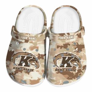 personalized kent state golden flashes desert camo clog best selling
