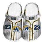 personalized kent state golden flashes pinstripe pattern clog best selling