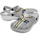 personalized kent state golden flashes pinstripe pattern clog best selling
