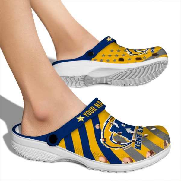 personalized kent state golden flashes star spangled graphic clog fashion forward