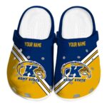 personalized kent state golden flashes striped accents clog best selling