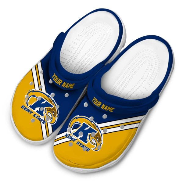 personalized kent state golden flashes striped accents clog latest model