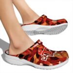 personalized la tech autumn leaves clog best selling