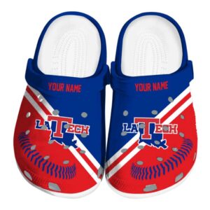 personalized la tech baseball motif clog best selling