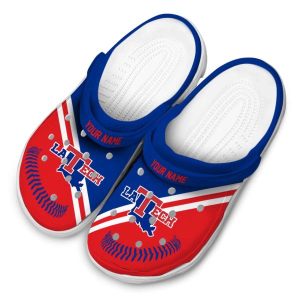 personalized la tech baseball motif clog latest model