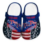 personalized la tech star spangled side pattern clog best selling