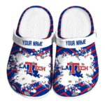 personalized la tech zigzag paint burst clog best selling