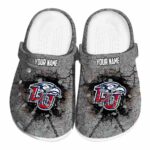 personalized liberty flames cracked ground texture clog best selling