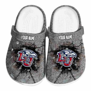 personalized liberty flames cracked ground texture clog best selling