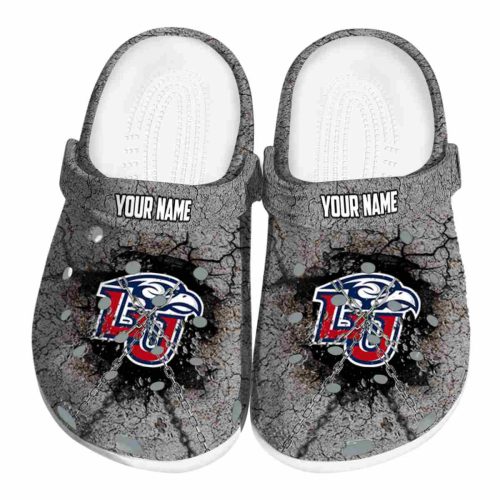 personalized liberty flames cracked ground texture clog best selling