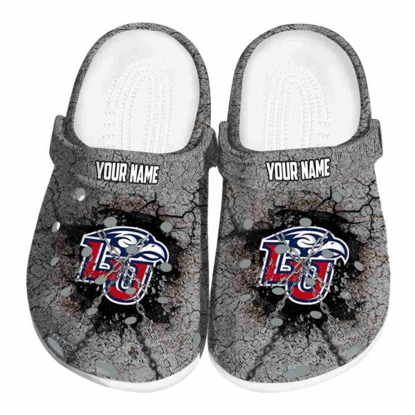 personalized liberty flames cracked ground texture clog best selling