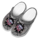 personalized liberty flames cracked ground texture clog best selling