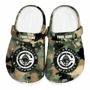personalized los angeles clippers camouflage craze clog best selling