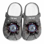 personalized los angeles clippers cracked ground texture clog best selling