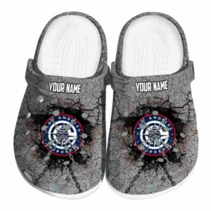 personalized los angeles clippers cracked ground texture clog best selling
