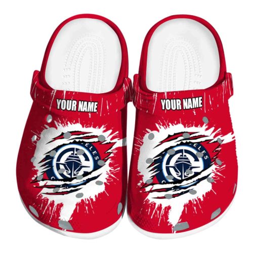personalized los angeles clippers splash motif background clog best selling