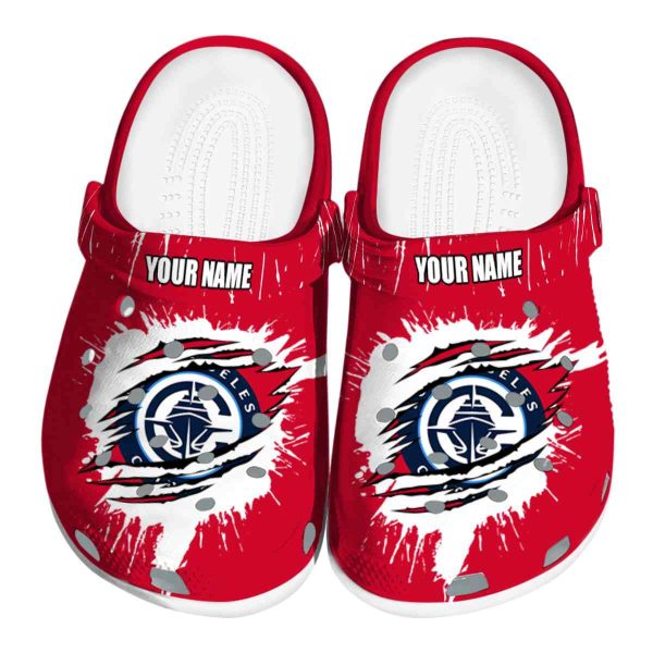 personalized los angeles clippers splash motif background clog best selling