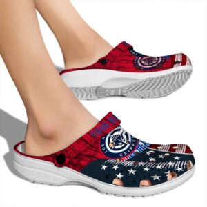 personalized los angeles clippers star spangled side pattern clog fashion forward