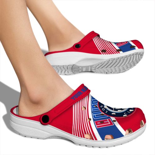 personalized los angeles clippers vibrant dual tone clog fashion forward