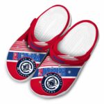 personalized los angeles clippers vibrant dual tone clog best selling