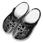 personalized los angeles kings contrasting stripes clog best selling
