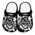 personalized los angeles kings gripping hand clog best selling