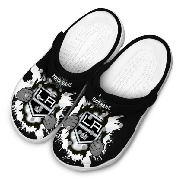personalized los angeles kings gripping hand clog latest model