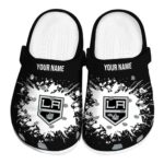 personalized los angeles kings splatter background clog best selling